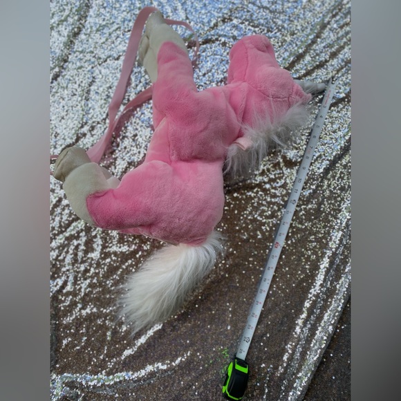 Handmade pink unicorn backpack - Picture 7 of 10